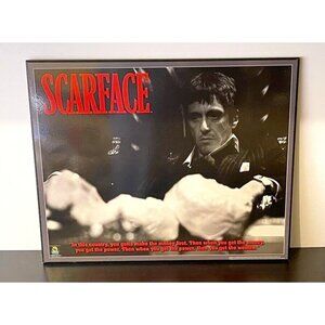 Scarface Al Pacino Mafia Gangster Mob Movie Painting Framed Wall Art Home Decor